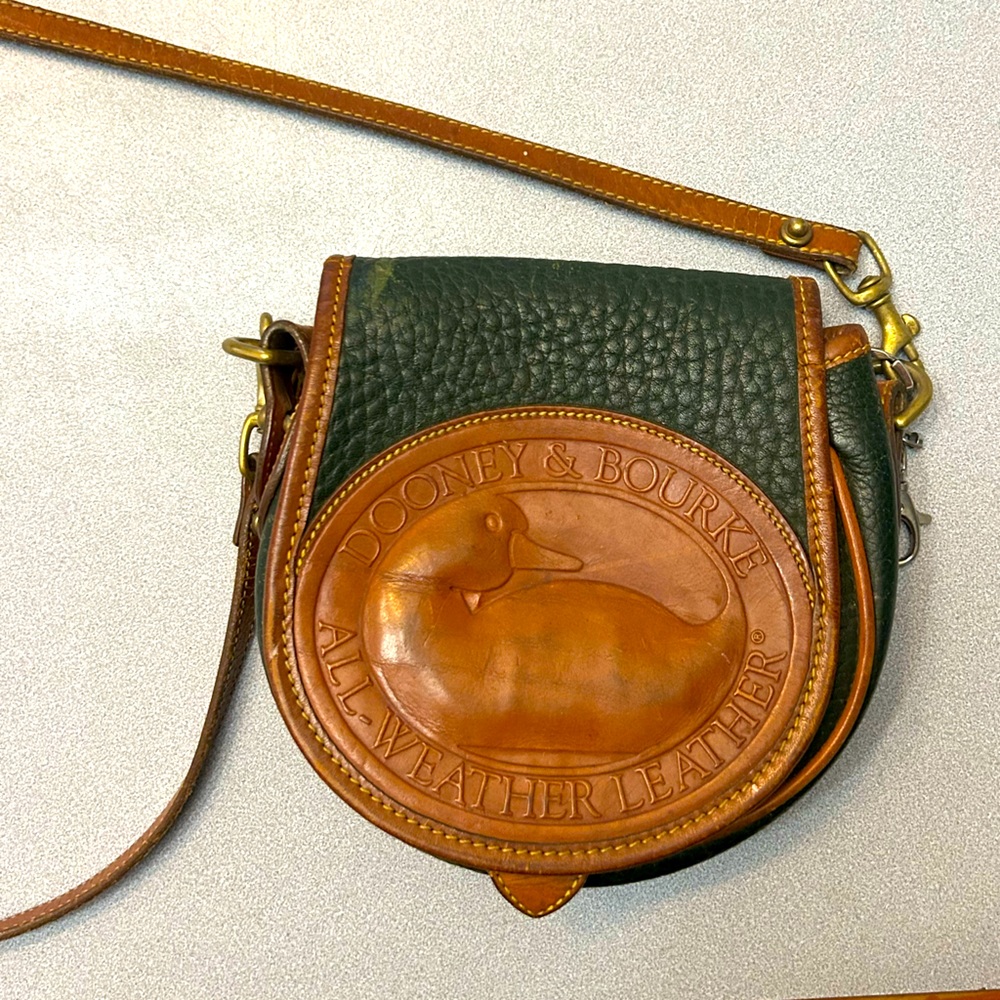 Dooney&Burke crossbody bag brown leather